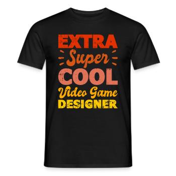 Video Game Designer - Männer T-Shirt - Schwarz - Vorne - AI Model Male 178 light (178cm)