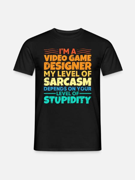 Video Game Designer - Männer T-Shirt - Schwarz