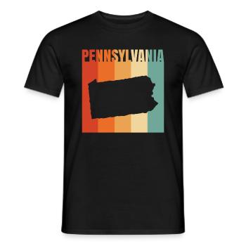 Beauté de Pennsylvanie cadeau - T-shirt homme - noir - Devant - AI Model Male 178 light (178cm)