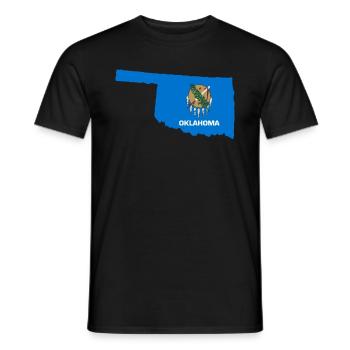 Beauté de l’Oklahoma cadeau - T-shirt homme - noir - Devant - AI Model Male 178 light (178cm)