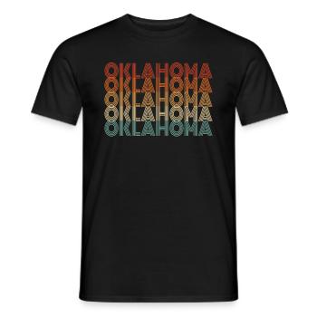 Oklahoma resident gift - Men's T-Shirt - black - Front - AI Model Male 178 light (178cm)