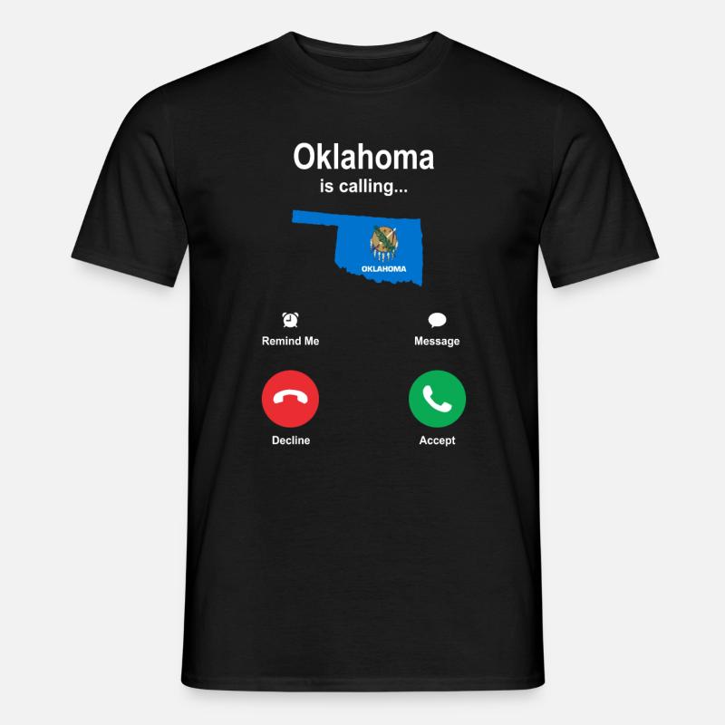 Besuch In Oklahoma Geschenk - Männer T-Shirt - Schwarz