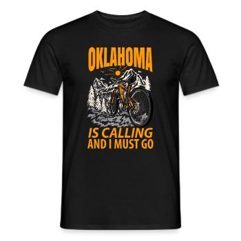 Reisendes Oklahoma geschenk - Männer T-Shirt - Schwarz - Vorne - AI Model Male 178 light (178cm)