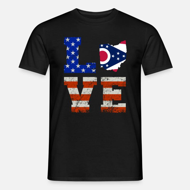 Ohio bewohner geschenk - Männer T-Shirt - Schwarz