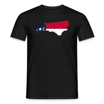 North Carolina-stolz geschenk - Männer T-Shirt - Schwarz - Vorne - AI Model Male 178 light (178cm)