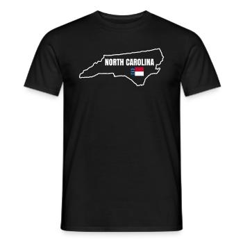 Cadeau pour les résidents de Caroline du Nord - T-shirt homme - noir - Devant - AI Model Male 178 light (178cm)