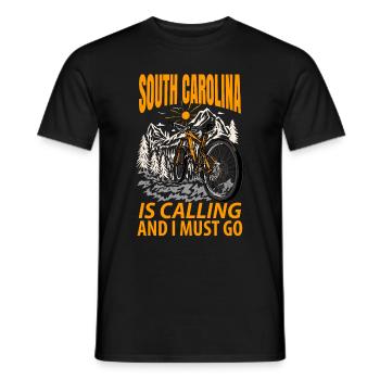 South Carolina Adventures Geschenk - Männer T-Shirt - Schwarz - Vorne - AI Model Male 178 light (178cm)
