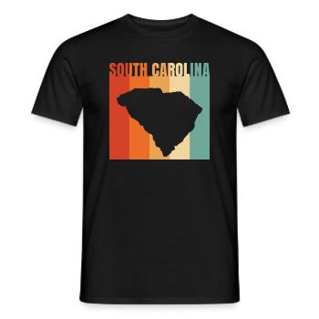 Schönheit Von South Carolina-geschenk - Männer T-Shirt - Schwarz - Vorne - AI Model Male 178 light (178cm)