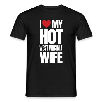 Wisconsin resident gift - Men's T-Shirt - black - Front - AI Model Male 178 light (178cm)
