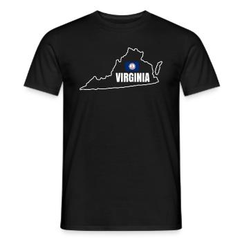 Beauté de Virginia Cadeau - T-shirt homme - noir - Devant - AI Model Male 178 light (178cm)