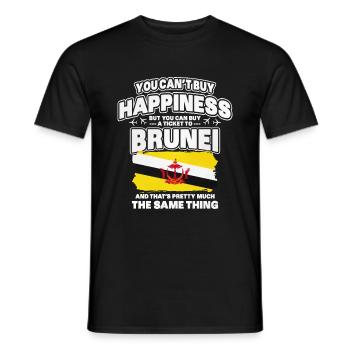 Brunei - Männer T-Shirt - Schwarz - Vorne - AI Model Male 178 light (178cm)