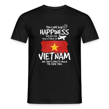 Vietnam - Männer T-Shirt - Schwarz - Vorne - AI Model Male 178 light (178cm)
