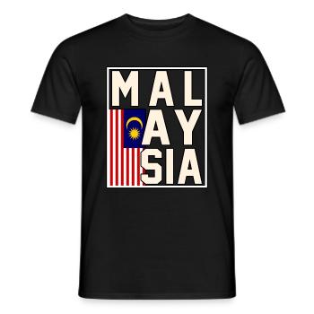 Malaisie - T-shirt homme - noir - Devant - AI Model Male 178 light (178cm)