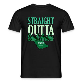 Saudi Arabia - Men's T-Shirt - black - Front - AI Model Male 178 light (178cm)