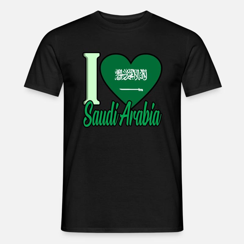 Saudi arabien - Männer T-Shirt - Schwarz