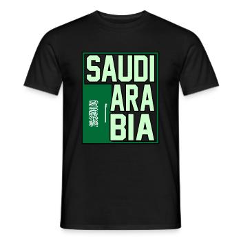 Saudi Arabia - Men's T-Shirt - black - Front - AI Model Male 178 light (178cm)