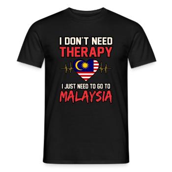 Malaisie - T-shirt homme - noir - Devant - AI Model Male 178 light (178cm)