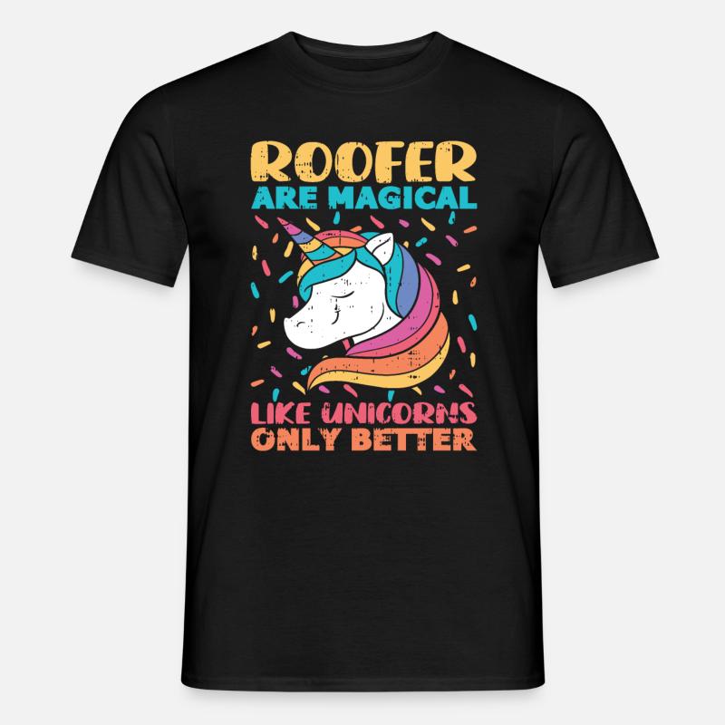 Bauarbeiter Dachdecker Geschenkidee - Männer T-Shirt - Schwarz