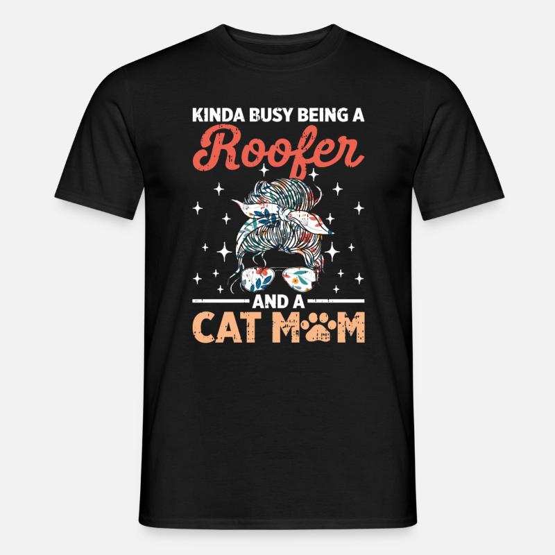 Bauarbeiter Dachdecker Geschenkidee - Männer T-Shirt - Schwarz