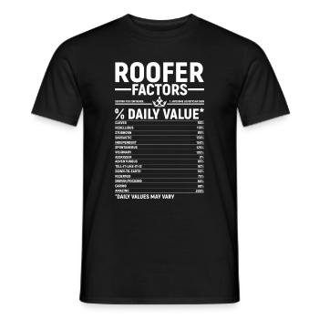 Bauarbeiter Dachdecker Geschenkidee - Männer T-Shirt - Schwarz - Vorne - AI Model Male 178 light (178cm)