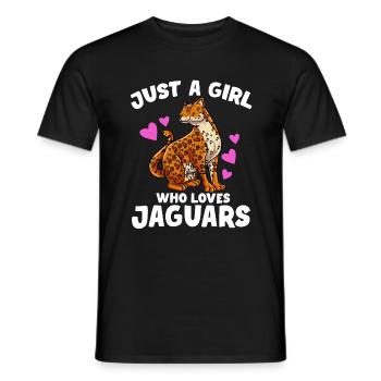 Jaguar Geschenkidee - Männer T-Shirt - Schwarz - Vorne - AI Model Male 178 light (178cm)
