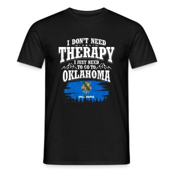 Oklahoma - Men's T-Shirt - black - Front - AI Model Male 178 light (178cm)