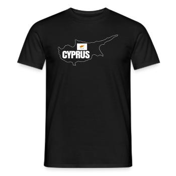 Zypern - Männer T-Shirt - Schwarz - Vorne - AI Model Male 178 light (178cm)