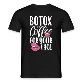 Botox - Männer T-Shirt - Schwarz - Vorne - AI Model Male 178 light (178cm)