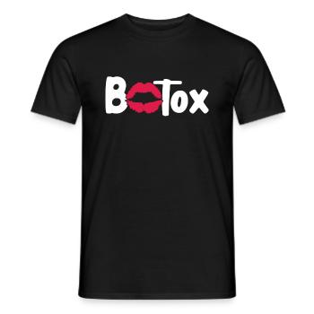 Botox - Männer T-Shirt - Schwarz - Vorne - AI Model Male 178 light (178cm)