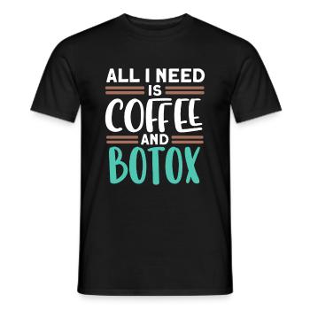 Botox - Männer T-Shirt - Schwarz - Vorne - AI Model Male 178 light (178cm)