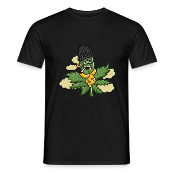 Cannabis - T-shirt homme - noir - Devant - AI Model Male 178 light (178cm)