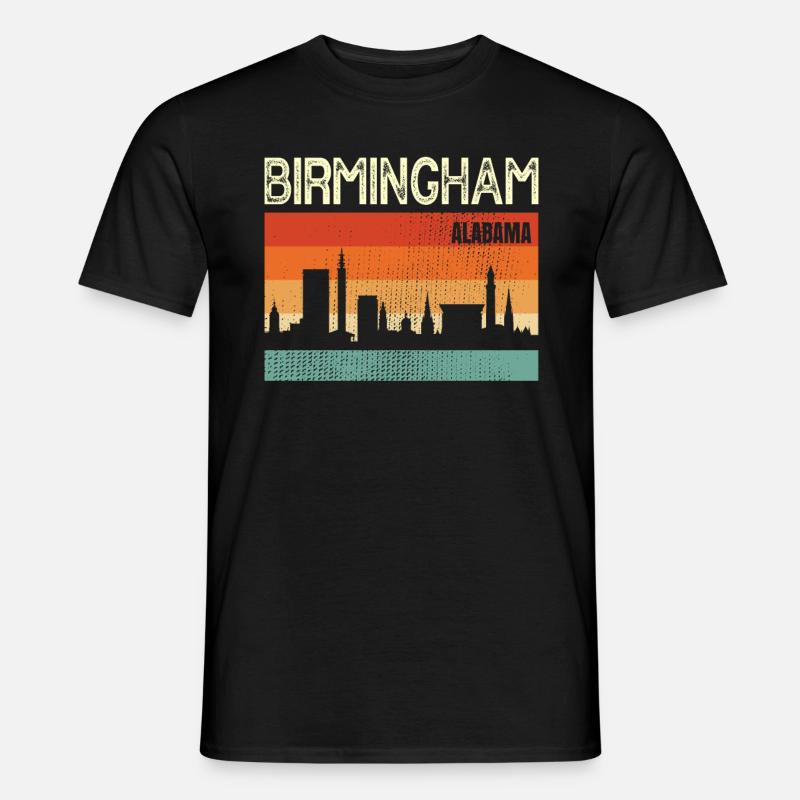 Birmingham, Alabama - Männer T-Shirt - Schwarz