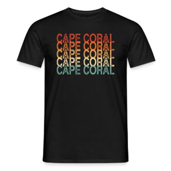 Cape Coral Florida - Männer T-Shirt - Schwarz - Vorne - AI Model Male 178 light (178cm)