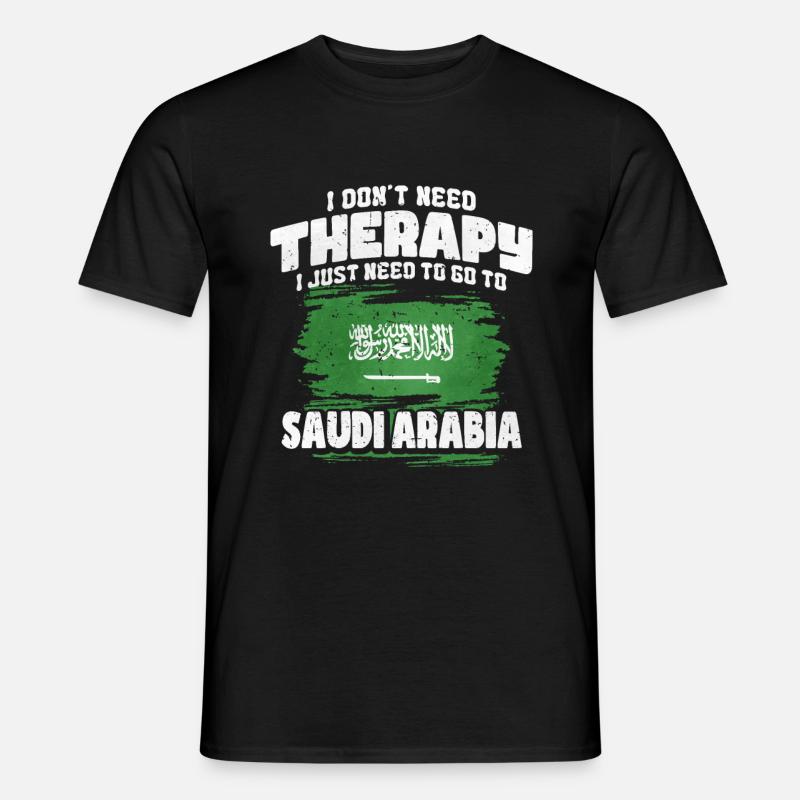 Saudi-arabien - Männer T-Shirt - Schwarz