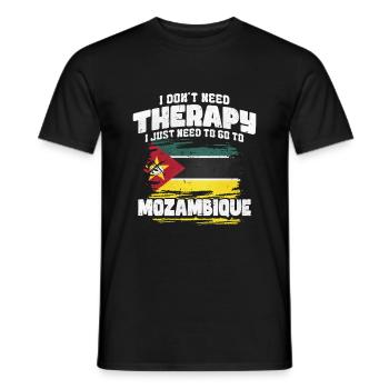 Mozambique - Men's T-Shirt - black - Front - AI Model Male 178 light (178cm)