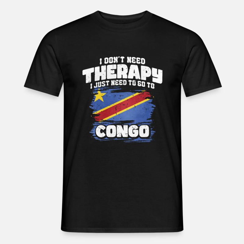 Kongo - Männer T-Shirt - Schwarz
