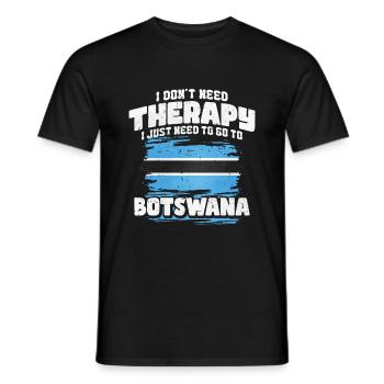 Botswana - Männer T-Shirt - Schwarz - Vorne - AI Model Male 178 light (178cm)