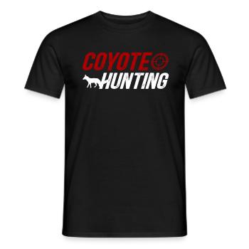 Kojotenjagd Kojote Geschenk - Männer T-Shirt - Schwarz - Vorne - AI Model Male 178 light (178cm)
