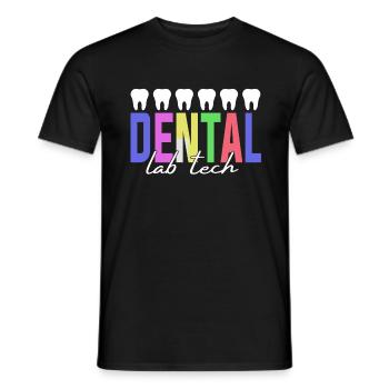 Assistant de laboratoire dentaire Assistant dentaire - T-shirt homme - noir - Devant - AI Model Male 178 light (178cm)