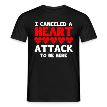 Open Heart Surgery Gift - Men's T-Shirt - black - Front - AI Model Male 178 light (178cm)