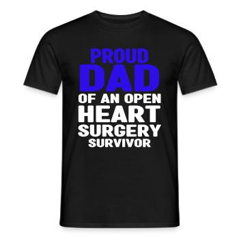 Cadeau de chirurgie à cœur ouvert - T-shirt homme - noir - Devant - AI Model Male 178 light (178cm)