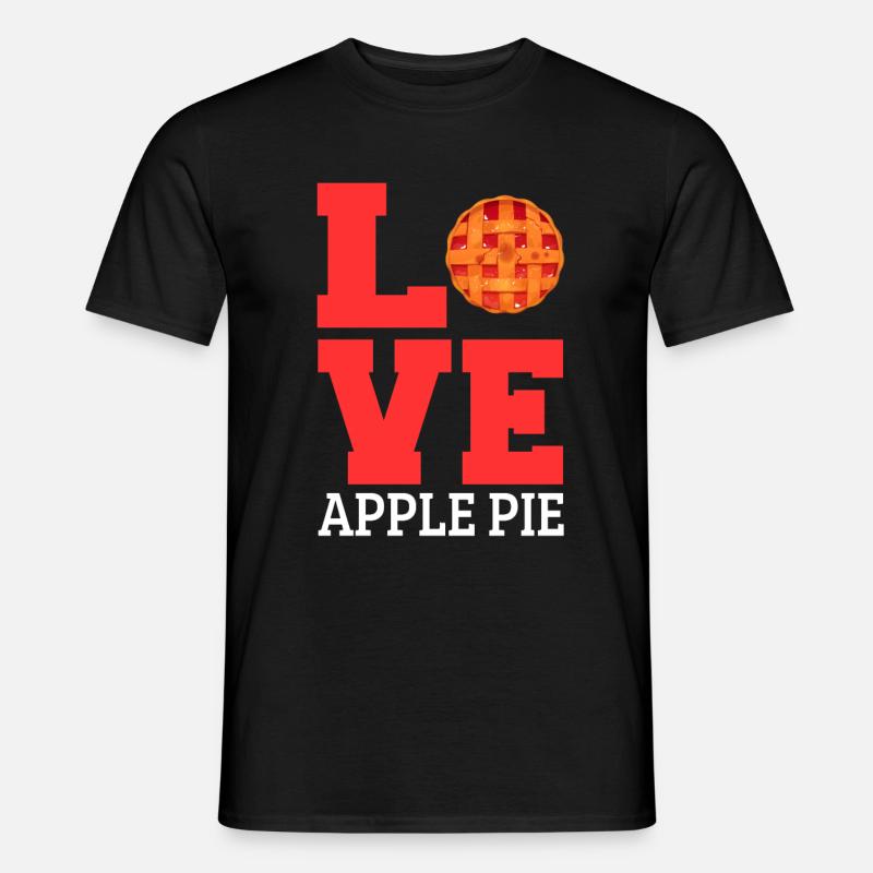 Apfelkuchen - Männer T-Shirt - Schwarz