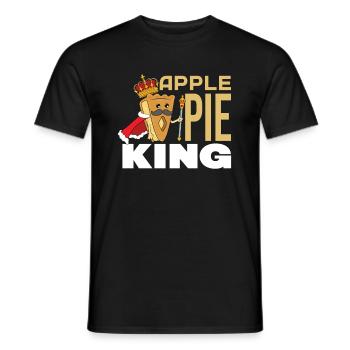 Apple pie - Men's T-Shirt - black - Front - AI Model Male 178 light (178cm)