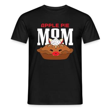 Apple pie - Men's T-Shirt - black - Front - AI Model Male 178 light (178cm)