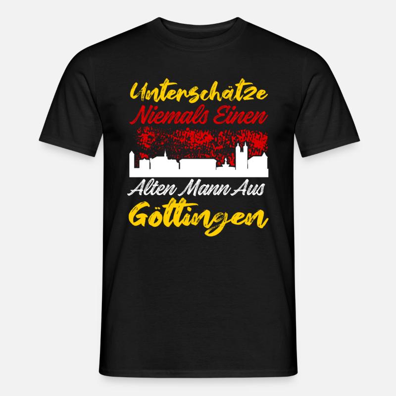 Göttingen - Männer T-Shirt - Schwarz