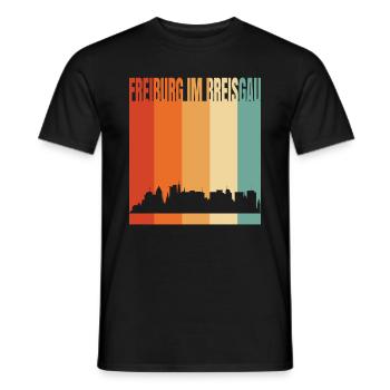 Freiburg - Männer T-Shirt - Schwarz - Vorne - AI Model Male 178 light (178cm)