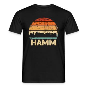 Hamm - Männer T-Shirt - Schwarz - Vorne - AI Model Male 178 light (178cm)