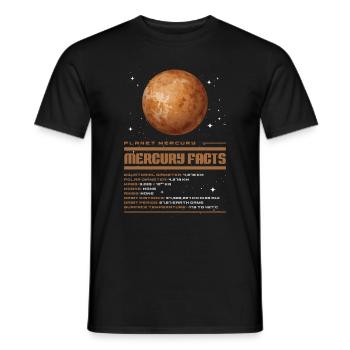 Mercury - Men's T-Shirt - black - Front - AI Model Male 178 light (178cm)