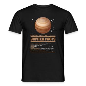 Jupiter - Men's T-Shirt - black - Front - AI Model Male 178 light (178cm)