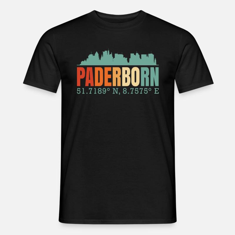 Paderborn - Männer T-Shirt - Schwarz